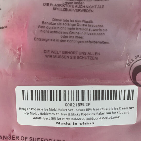 Frozen Ice Cream Molds Juice Popsicle Maker Lolly Pop Mould Tray 6-Cells - US - Picture 7 of 10